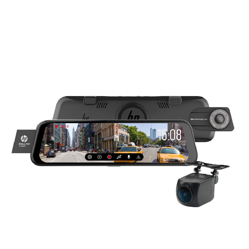HP Car Camcorder f790 Rearview 2 Channel with FREE 32 SD Card