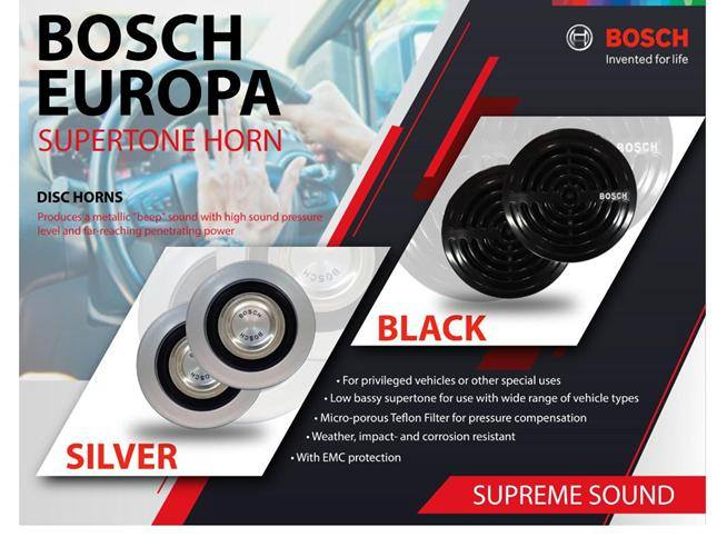 Upgrade your vehicle horn with BOSCH Europa Horn Supertone!