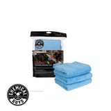 Chemical Guys Workhorse Professional Microfiber Towel, Blue 16"X16" (3 in Pack)