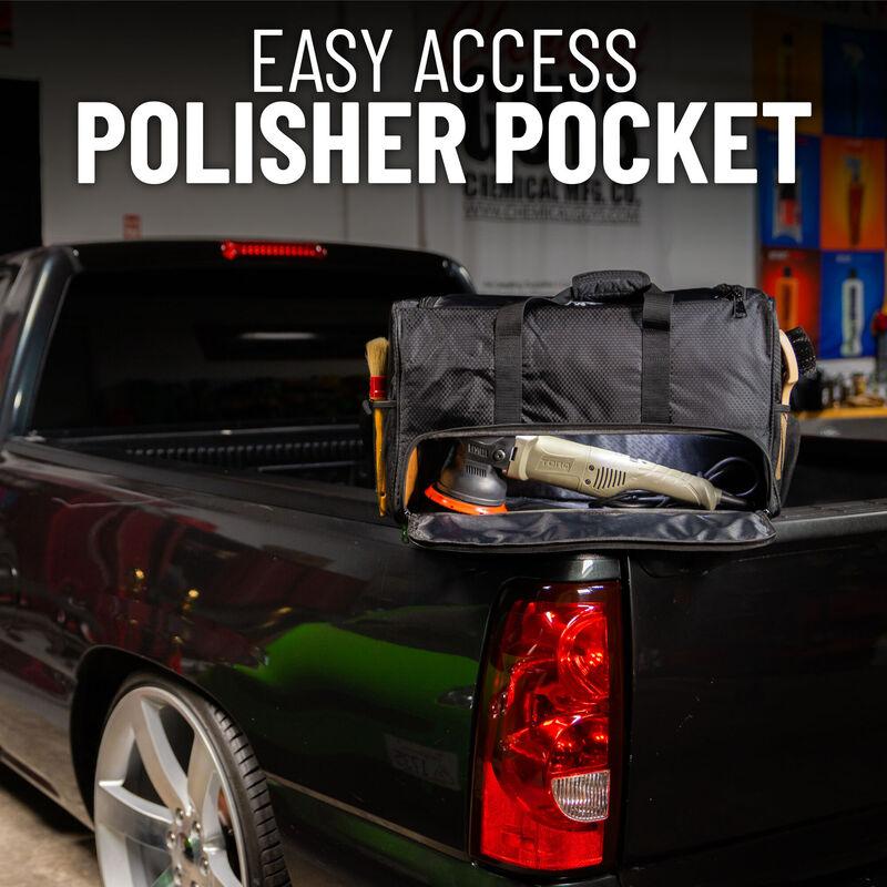 Chemical Guys Arsenal Range Trunk Organizer & Detailing Bag With Polisher Pocket  (21" x 12" x 14")