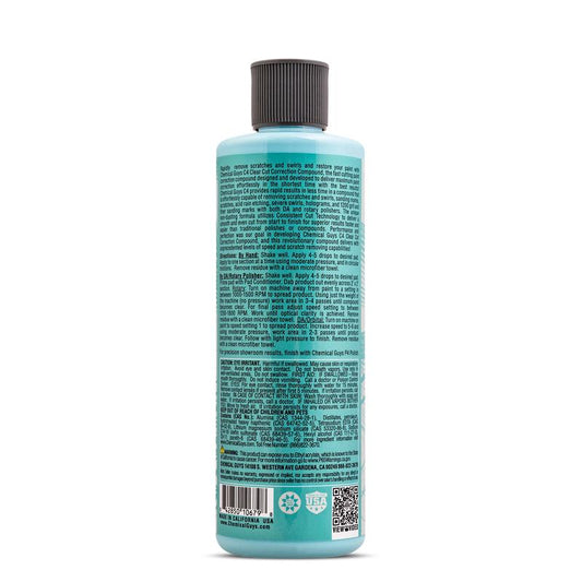 Chemical Guys C4 Clear Cut Correction Compound (16 Fl. Oz.)