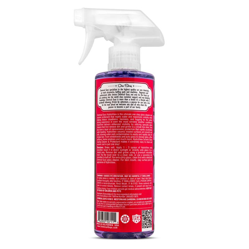 Chemical Guys HydroView Ceramic Glass Cleaner & Coating (16 Fl. Oz.)