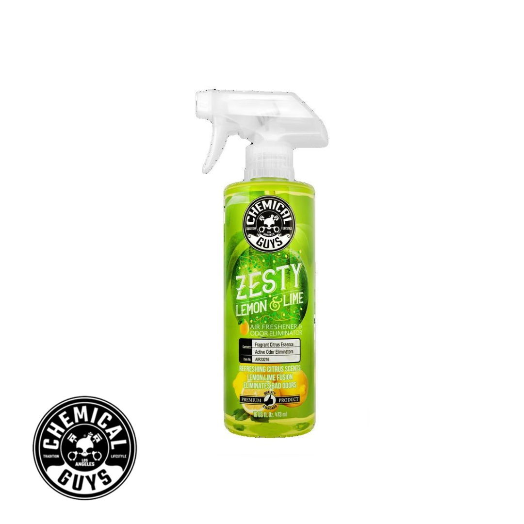 Chemical Guys Zesty Lemon Lime Scent Air Freshener And Odor Eliminator (16 Fl. Oz.)