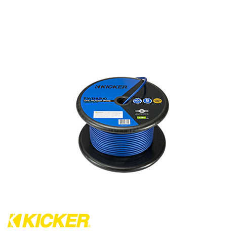 Kicker PWB8200 200-Feet Spool 8-Gauge OFC Cobalt Hyper-Flex Power/Ground Cable (Blue)