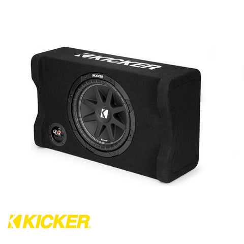 Kicker 48CDF104 Comp 10" (25cm) Subwoofer in Down Firing Encl, 4-Ohm, RoHS Compliant