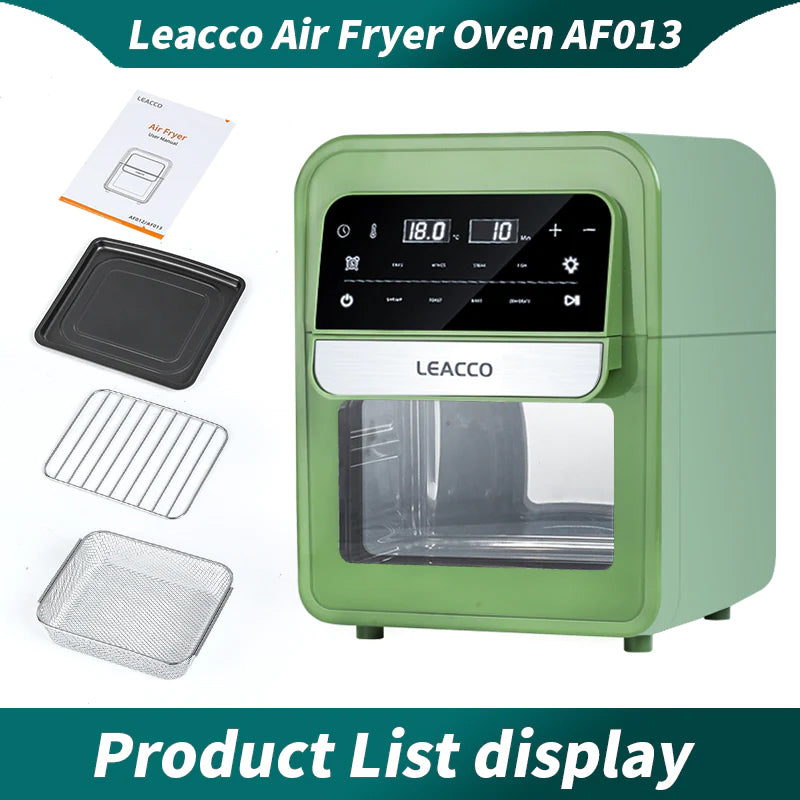 Leacco AF013 Air Fryer Oven Digital 8QT 10L - Green