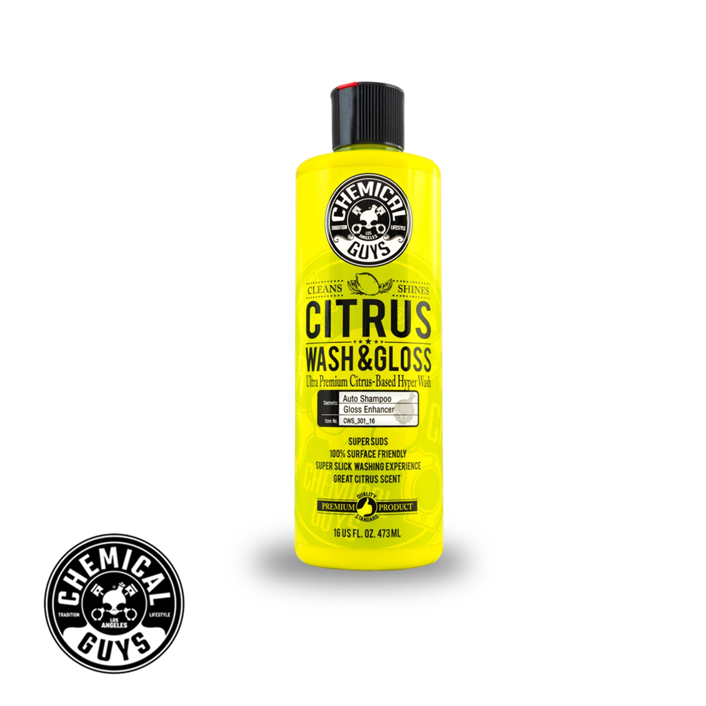 Chemical Guys Citrus Wash And Gloss Concentrated Car Wash (16 Fl. Oz.)