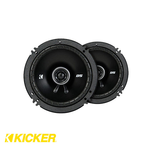 Kicker DSC650 6.5-Inch (160-165mm) Coaxial Speakers, 4-Ohm