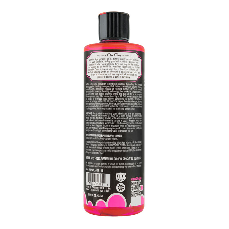 Chemical Guys Mr. Pink Super Suds Shampoo And Superior Surface Cleaning Soap (16 Fl. Oz.)