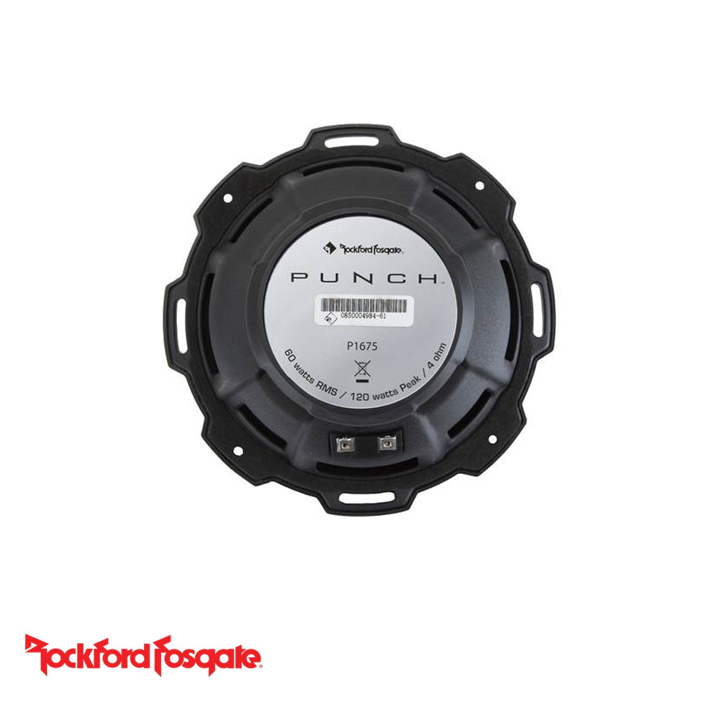 Rockford Fosgate P1675 – Altoparlante Auto 3 Vie Da 6.75″ 110W Max, 4 Ohm, Coppia Con Griglie E Adattatori OEM