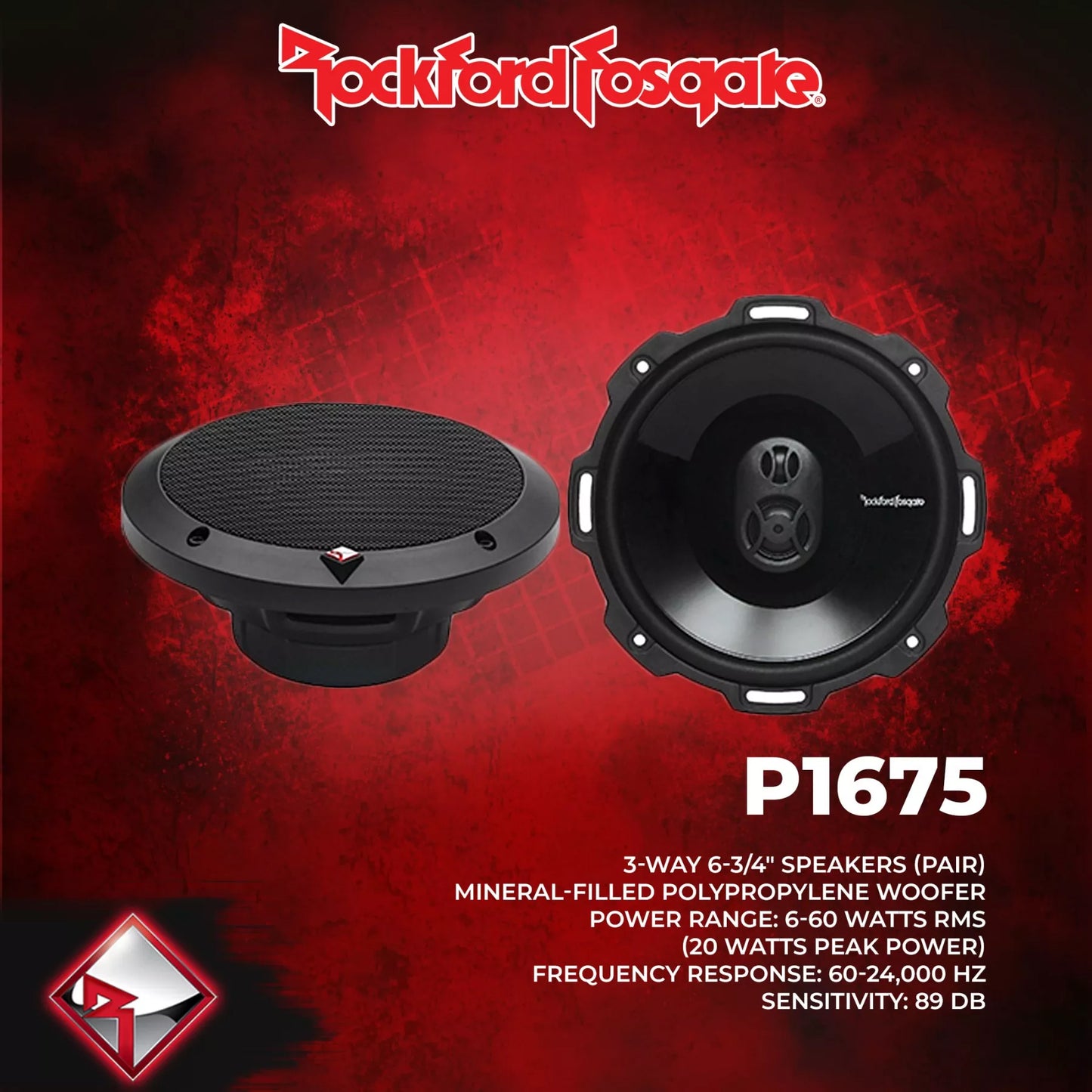 Rockford Fosgate Front and Rear Speaker Package